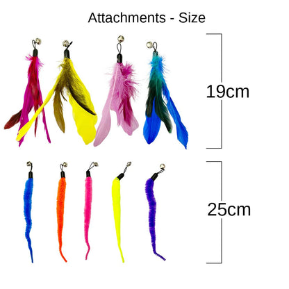 Feather Teaser Cat Toy Set