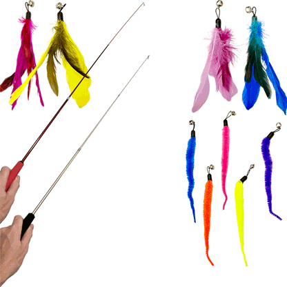 Feather Teaser Cat Toy Set