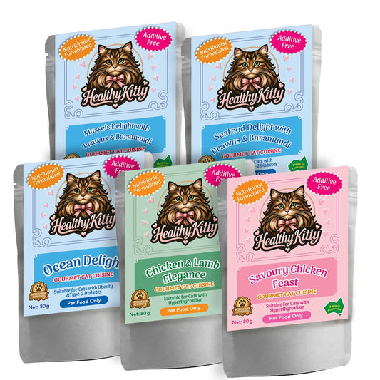 Trial Pack – 5×80g Wet Cat Food