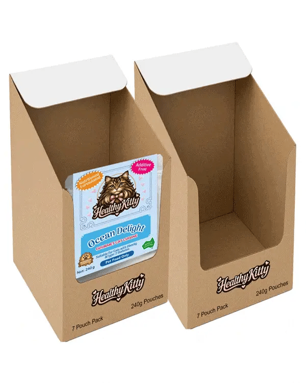 HealthyKitty grain‑free wet cat food different pack sizes featured — Australian‑made